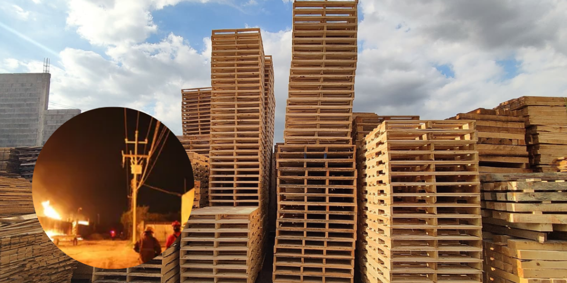 Incendio Controlado En Empresa De Tarimas En Escobedo