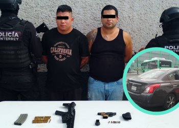 hombres-deteniud-con-armas-en-monterrey-por-la-policía-municipal