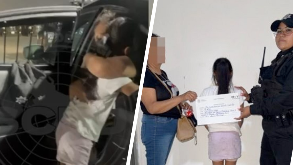 Tótem-de-seguridad-policía-municipal-C4-de-Monterrey-menor-extraviada