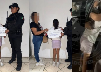 Tótem-de-seguridad-policía-municipal-C4-de-Monterrey-menor-extraviada